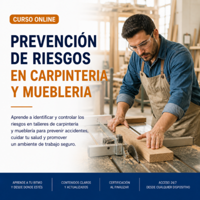 CURSO PREVENCION DE RIESGOS EN CARPINTERIA Y MUEBLERIA