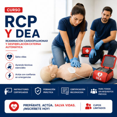 CURSO RCP Y DESFRIBILADOR