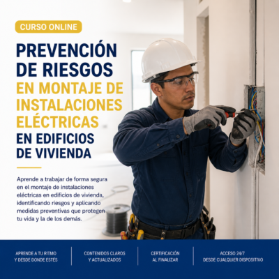 CURSO PREVENCION DE RIESGO EN MONTAJE DE INSTALACIONES ELECTRICAS EN EDIFICIOS DE VIVIENDA