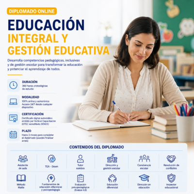 DIPLOMADO EN EDUCAION INTEGRAL Y GESTION EDUCATIVA 360 Hrs.