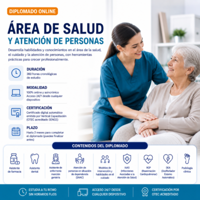 DIPLOMADO AREA SALUD Y ATENCION DE PERSONAS 360 hrs.