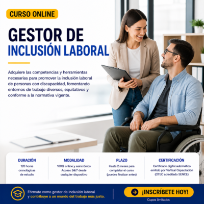 GESTOR DE INCLUSION LABORAL 80 HORAS