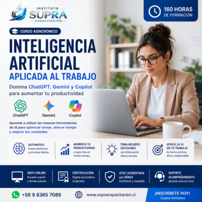 Inteligencia Artificial Aplicada al Trabajo. 160 hrs.